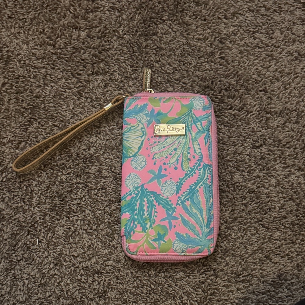 Lilly Pulitzer Tropical Pink and Green Wallet